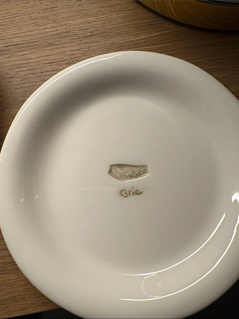 Williams Sonoma Cream Parmigiano Small Serving Plate